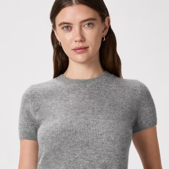 Quince Sweaters - NWOT - QUINCE MONGOLIAN CASHMERE T - HEATHER GRAY